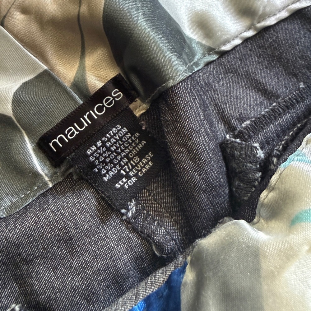 Maurices Grey Flare Leg Dress Pants P2204B Size 17/18 - Picture 2 of 11